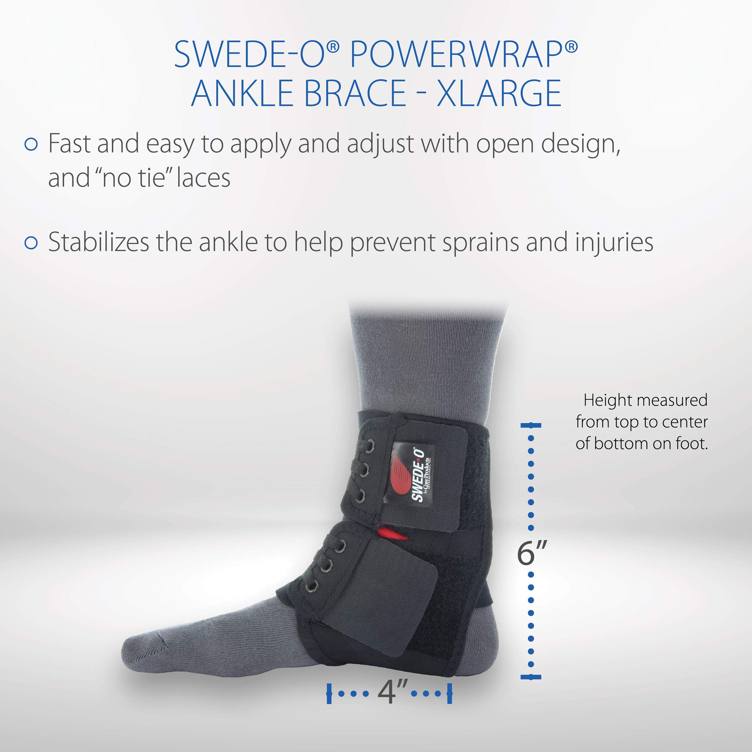 Amazon | Core Products 6350 Power Wrap Sports Ankle Brace (XL 