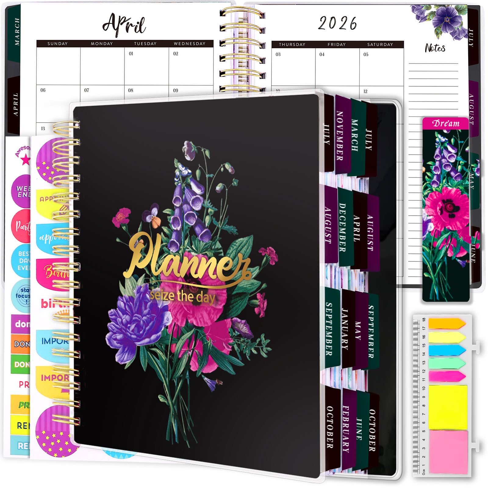 Planner 2025-2026, 14 Months Large Academic Daily Weekly Monthly Planner Organizer, Nov. 2025 - Dec. 2026, 8.5x9.8" Agenda with Page Tabs, Separator