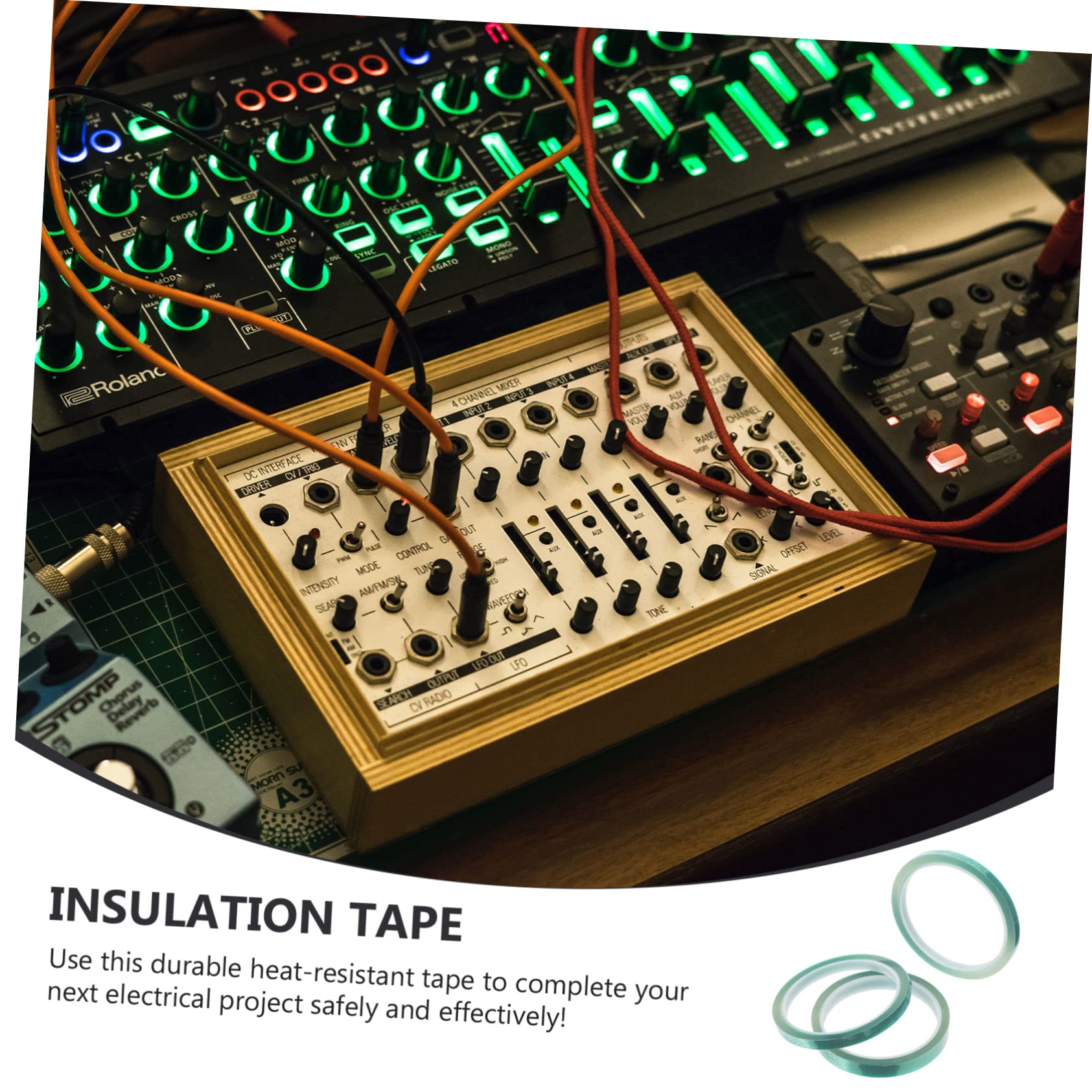 Cabilock Professional Heat Resistant Tape 6pcs High Temp Adhesive Insulated for Packaging Electronics Thermal Applications