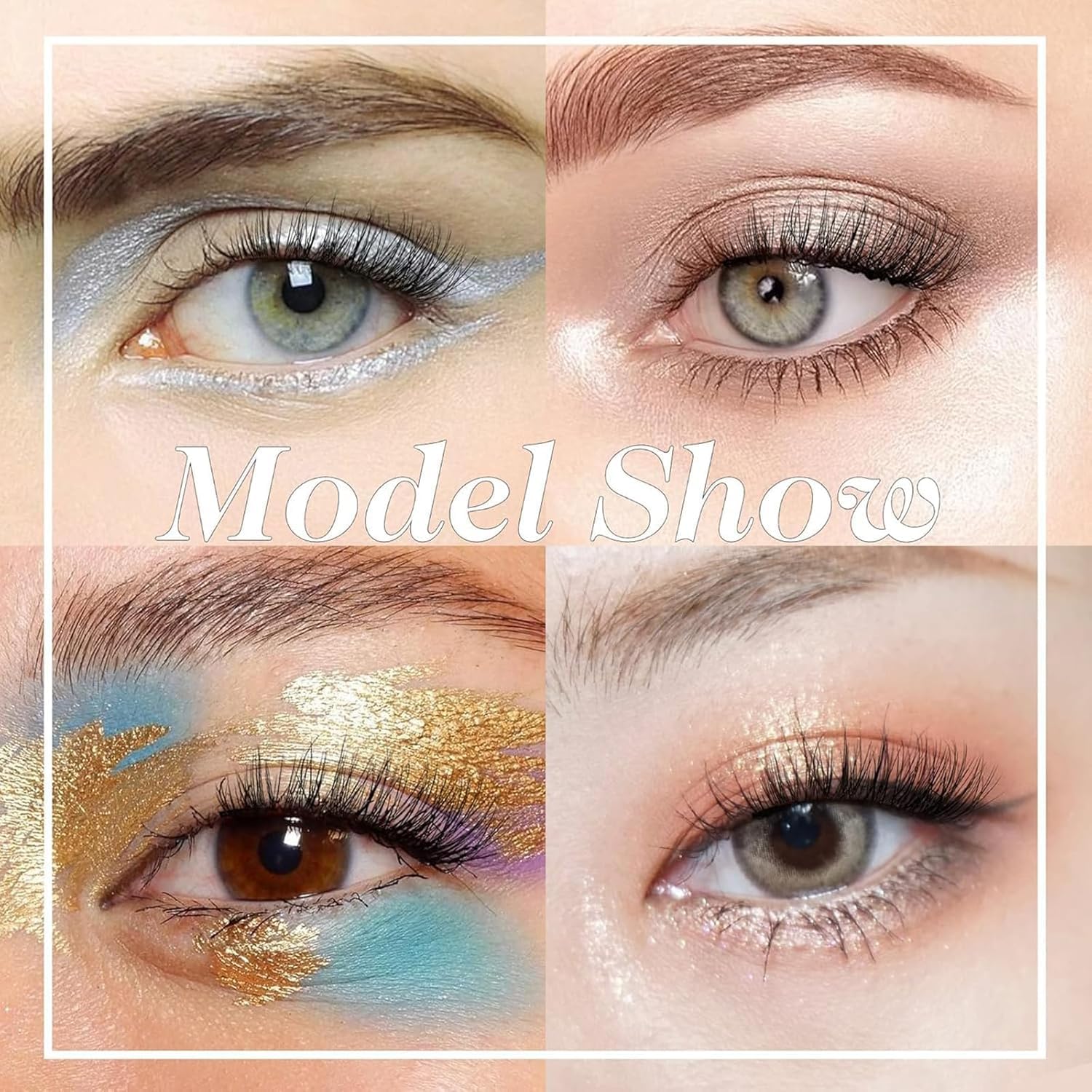 Aputue Takma Kirpikler, 10 Çift Doğal Görünümlü Yapay Elyaf Kirpik, Kabarık ve Yumuşak 3D Takma Kirpik Seti, Kadınlar İçin Portatif Makyaj Kirpikleri