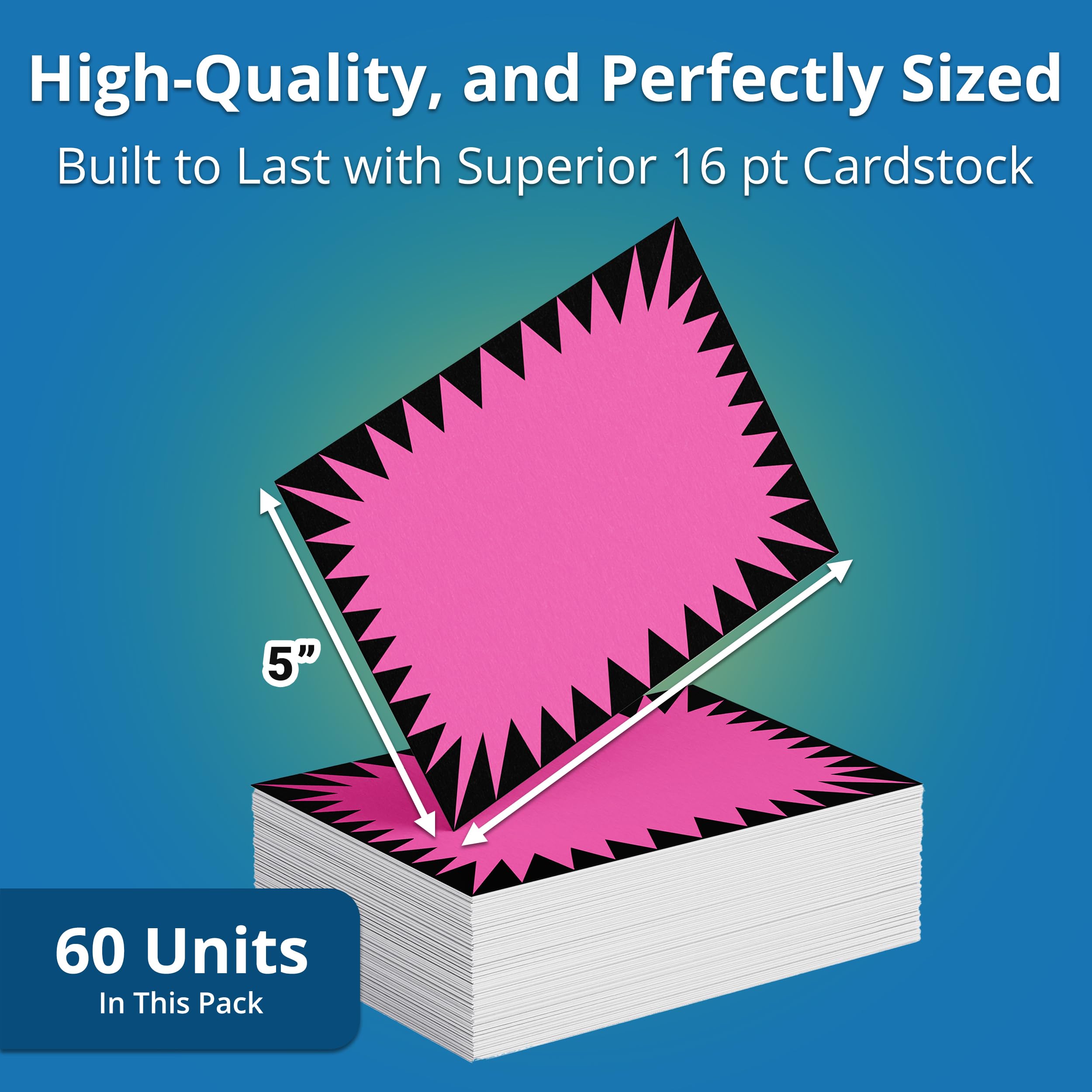 Amazon.com : Retail Genius Price Burst 60 Pink Sign Pack. Boost