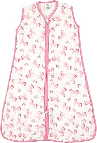 Miniatura 8 de Luvable Friends Saco de dormir unisex de algodón de muselina sin mangas para bebé, saco de dormir, manta