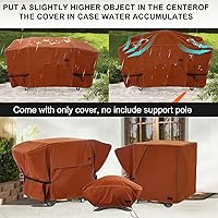 Vista 6 de NettyPro Cubierta para Plancha Blackstone de 28 pulgadas Impermeable Resistente 2 Quemadores Plancha Plana Cubierta para Parrilla de Gas de 28