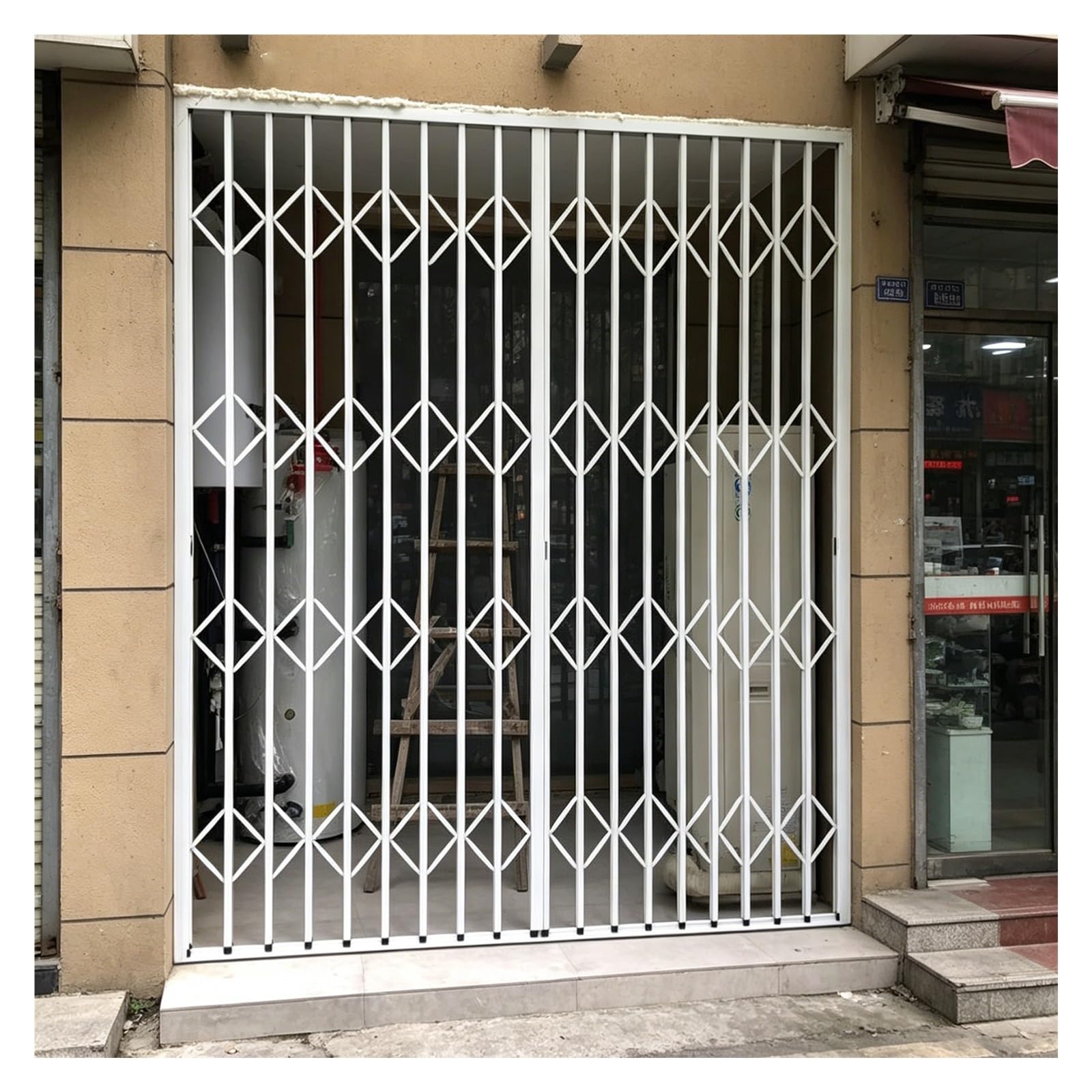 Barras antirrobo para ventanas, protección vertical de aleación de aluminio, protección de mascotas, cerraduras de ventana, 83,8 x 142,2 cm