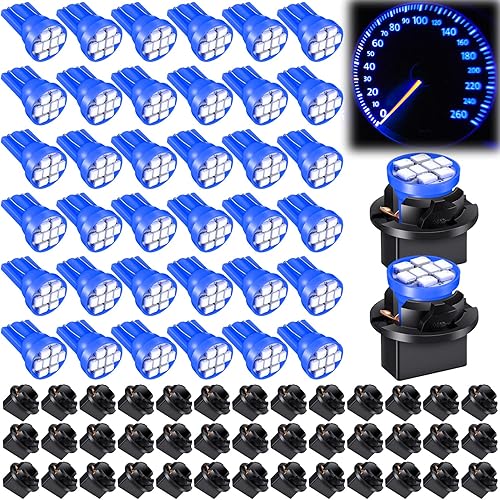 Frienda 40 bombillas LED T10 194 168 para instrumentos de tablero con enchufe de bloqueo giratorio, bombillas de racimo de instrumentos para panel