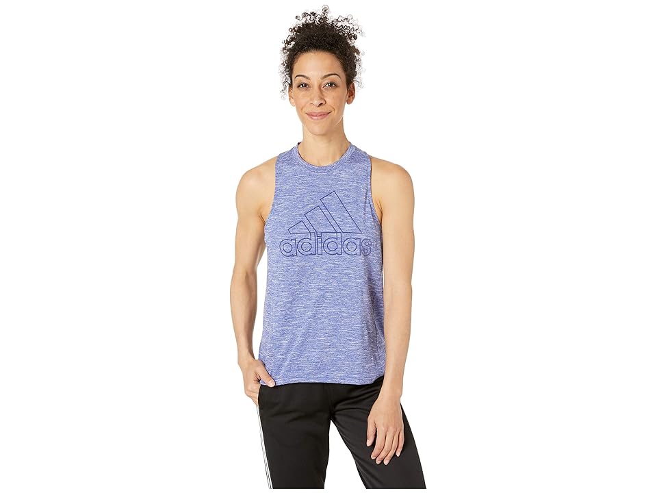 

adidas Sport 2 Street Prize Tank Top (Active Blue) Women's Sleeveless, Black