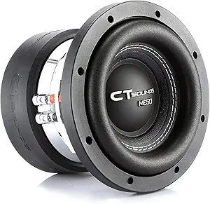 CT Sounds Meso-6.5-D2 6.5 Inch Car Subwoofer Dual 2 Ohm, 800 Watts Max