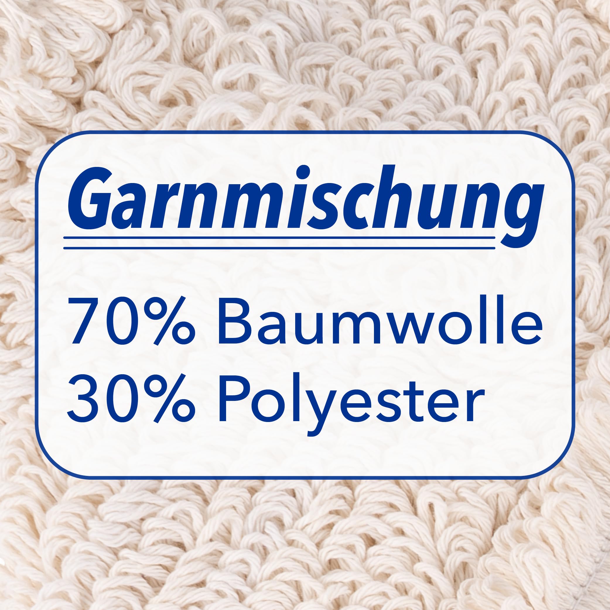 G.I.V. 10x Multi Mopp 50cm - Hochwertiger Baumwoll-Wischmopp + Polyester-Mix Bezug - für Industrie & Gebäudereinigung - Starke Saugkraft - Ersatzbezug Bodenwischer für alle gängigen Klapphalter (10x)