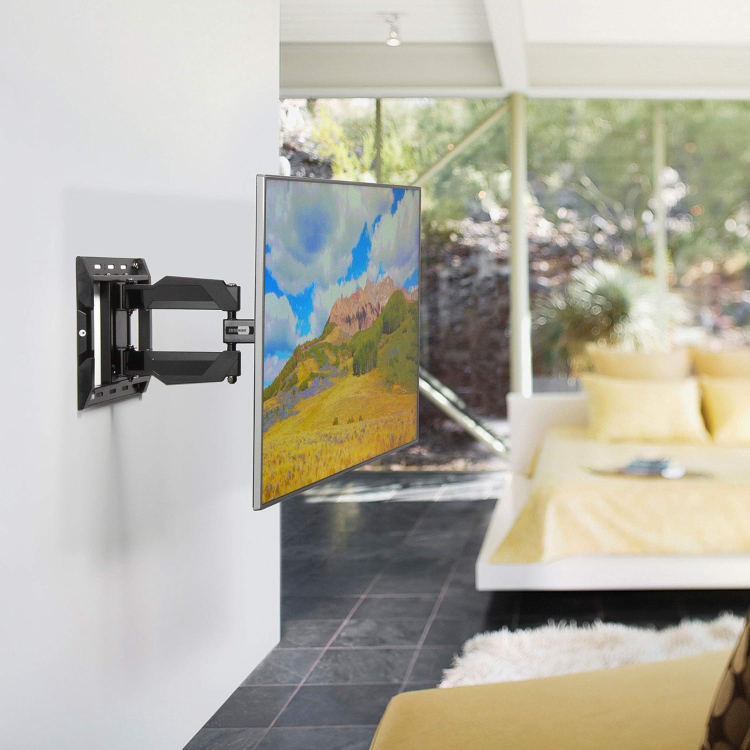Ergotron – Neo-Flex Cantilever UHD, VESA TV Wall Mount – for Heavy Monitors or TVs Greater Than 37 Inches, 0 to 120 lbs – Black