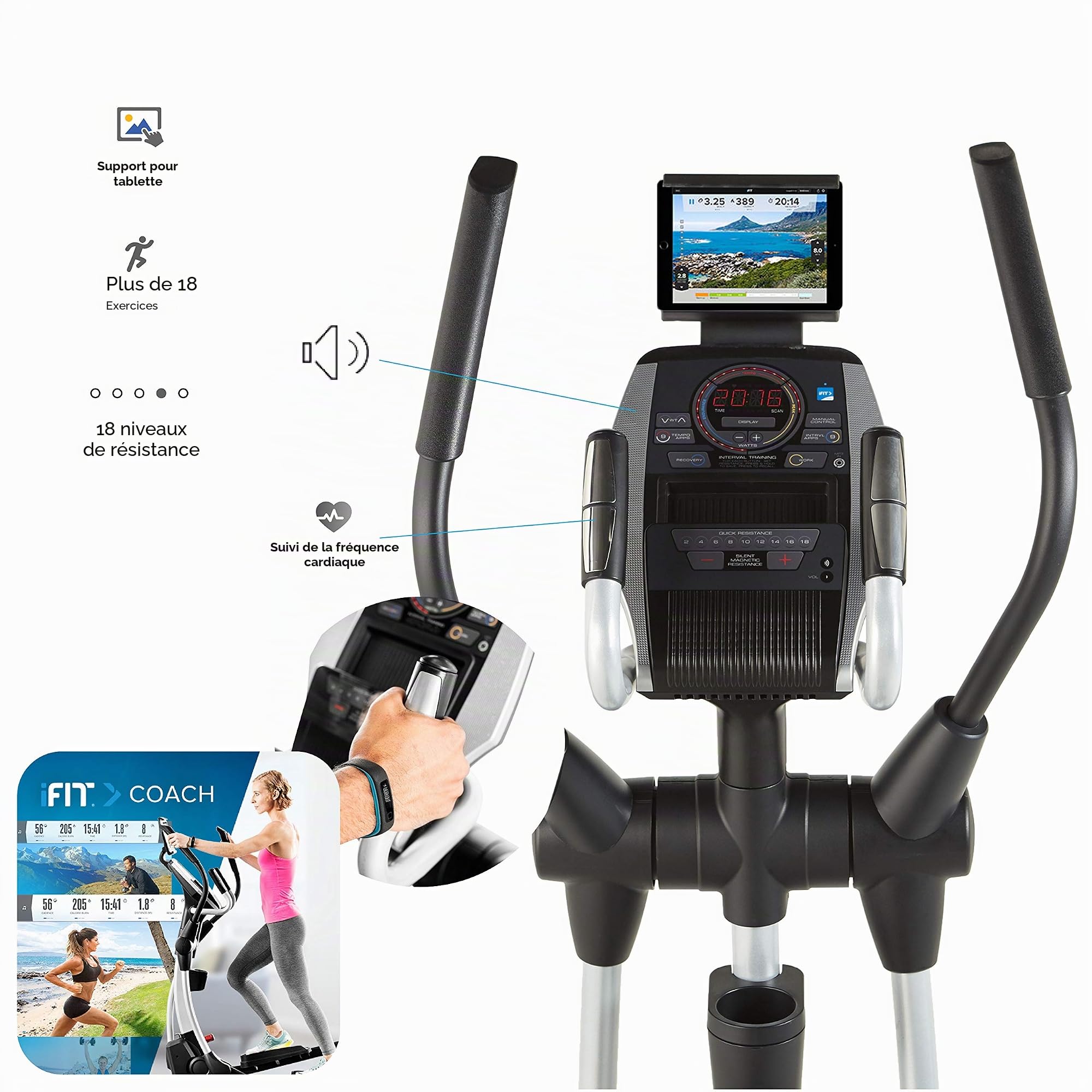 Velo elliptique Proform Smart Strider 495 CSE pliable - Vélos