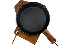 GROBRO7 3Pcs Cast Iron Skillet Hot Handles Covers Set