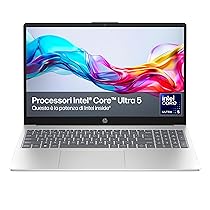 HP Laptop 15-fd2005sl, PC Portatile 15″, Display FHD, Notebook, (Intel Core Ultra 5 225U, RAM 24GB, SSD 1TB, Windows 11), Computer Portatile, Uso quotidiano, Tastiera Italiana, QWERTY, Argento