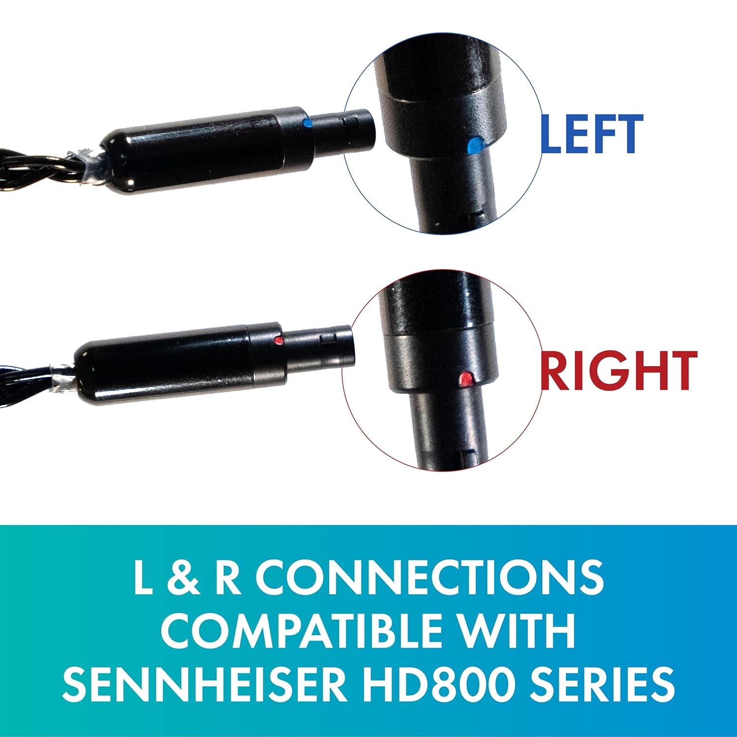 Dekoni Audio Balanced Cable for Sennheiser HD800 Headphones | Replacement Cable Compatible with HD800s, HD820, HD8XX | 4 Pin XLR, Braided, 1.2 Meters