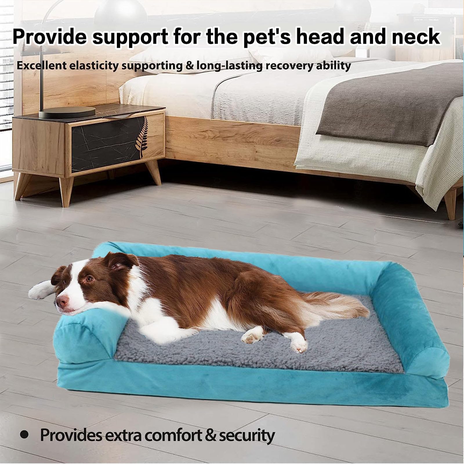 Cuccia Memory Foam Cane, con Schiuma A Forma di Uovo Cuccia Ortopedica Cane, Rivestimento Rimovibile e Lavabile Cuscino per Cane Sfoderabile,XL
