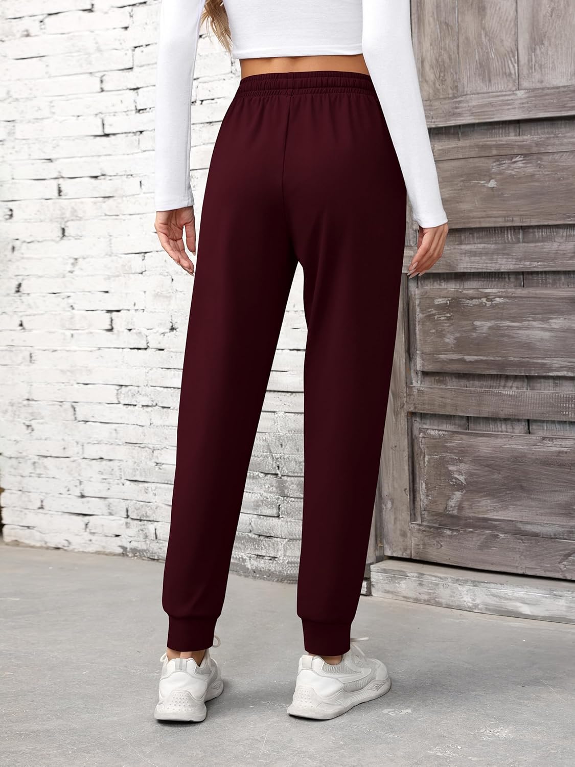 Missufe Sweatpants Women Workout Lounge Joggers Athletic Cinch Bottom Pants with Pockets - Image 3