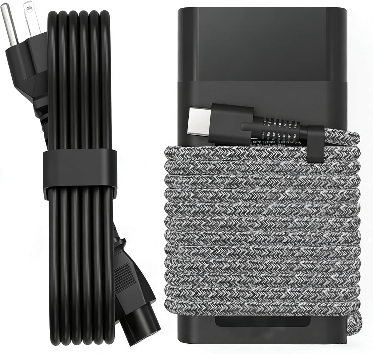 Cargador de computadora portátil USB C de 65 W compatible con cargador de computadora portátil HP Spectre X360 Elitebook Envy Omnibook Elite Dragonfly Chromebook ProBook Zbook Tipo C Cargador de computadora Adaptador de CA Cable de alimentación