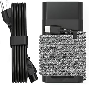 65W USB C Laptop Charger Compatible with HP Laptop Charger Spectre X360 Elitebook Envy Omnibook Elite Dragonfly Chromebook ProBook Zbook Type C Computer Charger AC Adapter Power Cord Supply