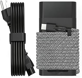 65W USB C Laptop Charger Compatible with HP Laptop Charger HP Spectre X360 Elitebook Envy Omnibook Chromebook Elite Dragonfly ProBook Zbook Fast Charing Type C AC Adapter Power Cord Supply