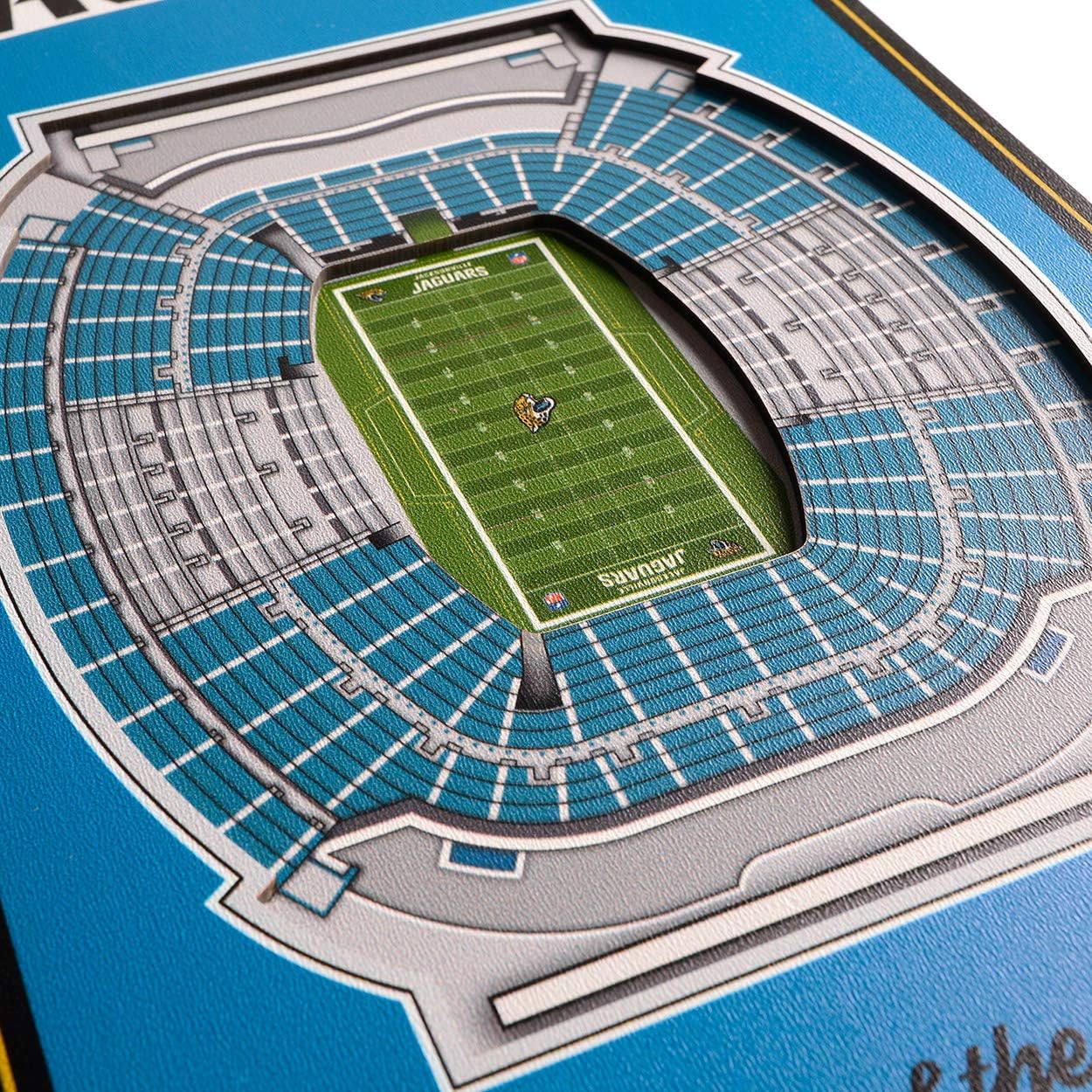 YouTheFan NFL 3D Stadium Banner, 8 x 32 Inches