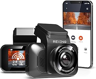 V55 Dash Cam - 4k Modular Capabilities, 5.0 GHz Wi-Fi, GPS Car Dash Camera Recorder, Night Vision, Loop Recording, Parking Monitor, Supercapacitor, Support 256GB Max, Voice Control (2023)