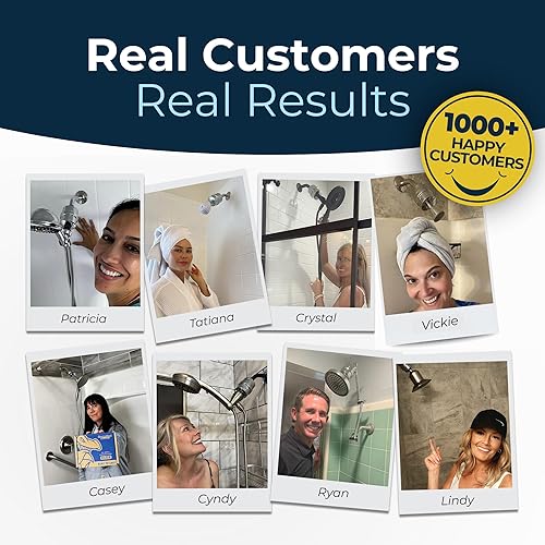 Miniatura 8 de HammerHead Showers KDF 55 - Filtro de ducha de metal sólido, filtros de ducha universales de alta presión para eliminar productos químicos tóxicos,