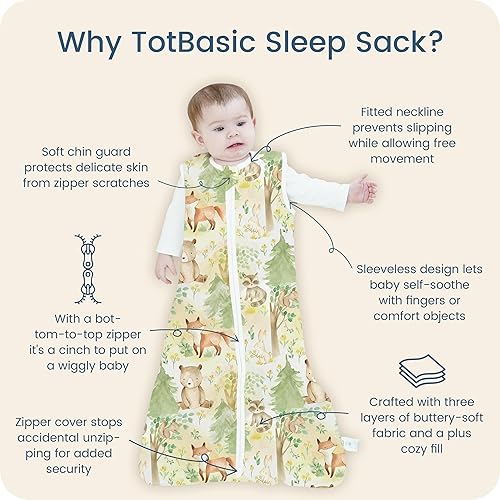 Miniatura 33 de Saco de dormir de 0-6-12-18-24 meses, manta transpirable de alta calidad, saco de dormir 0.5TOG 1.0TOG para bebé niña niño, Espacio Animal & Espacio