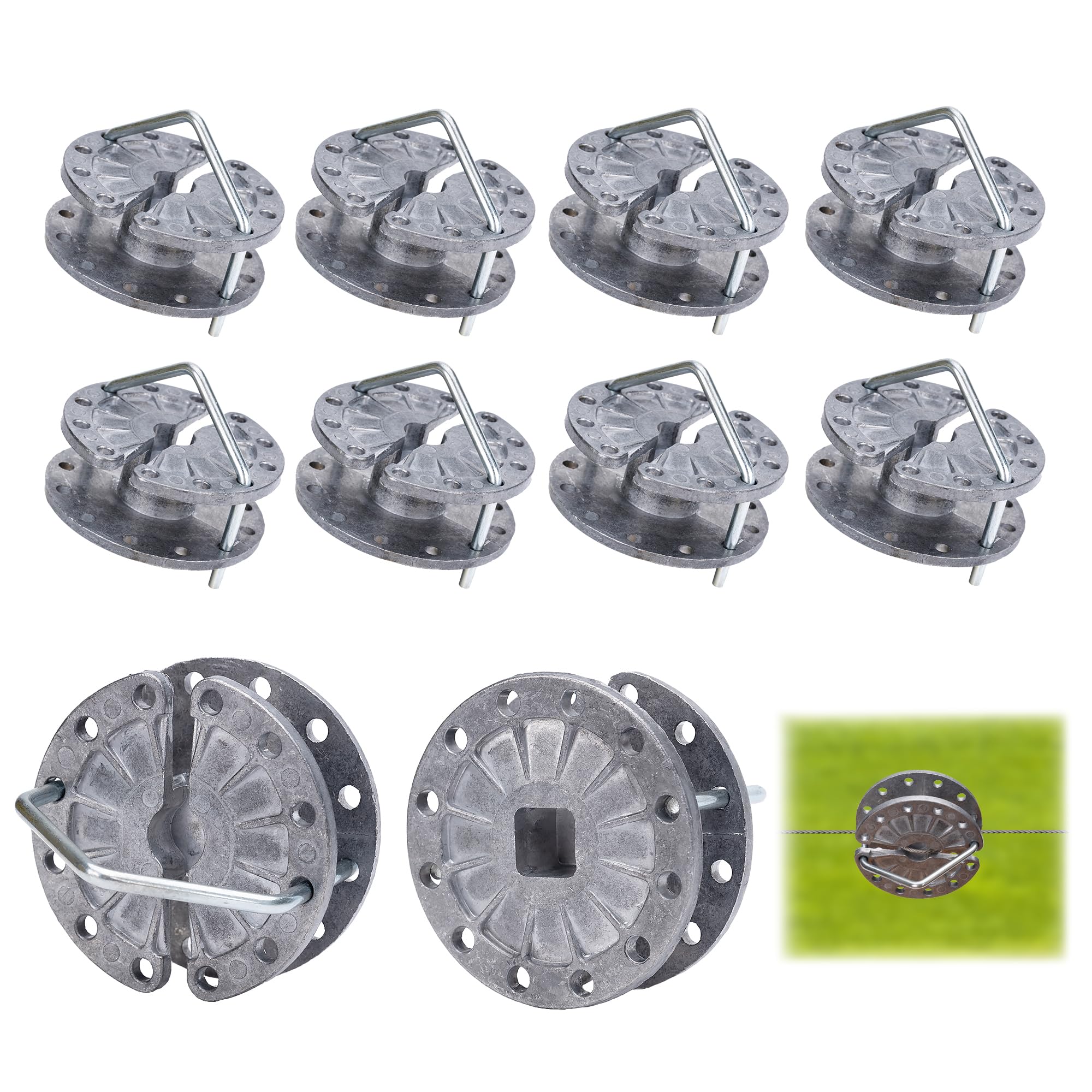 Photo 1 of L-FENCE LYDITE FENCE Electric Fence Wire Strainer, 10 Pack