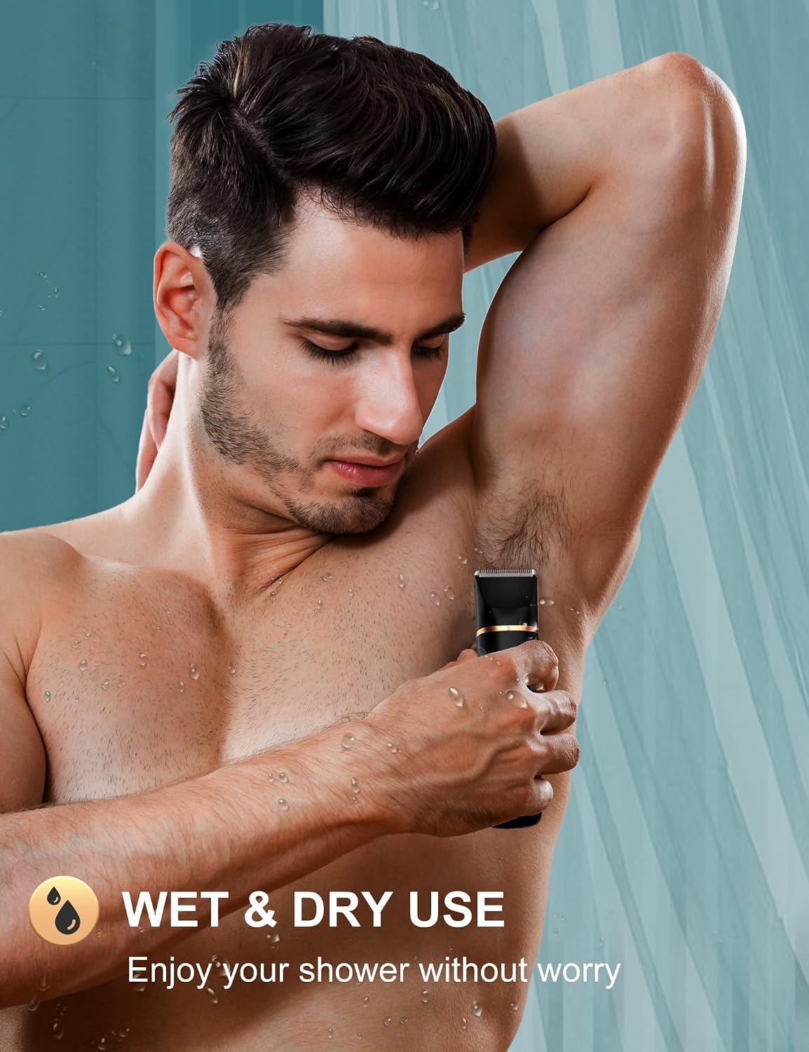 Body Trimmer Men 3 in 1, Pubic & Ball Trimmer Man IPX7 Waterproof thumbnail 5