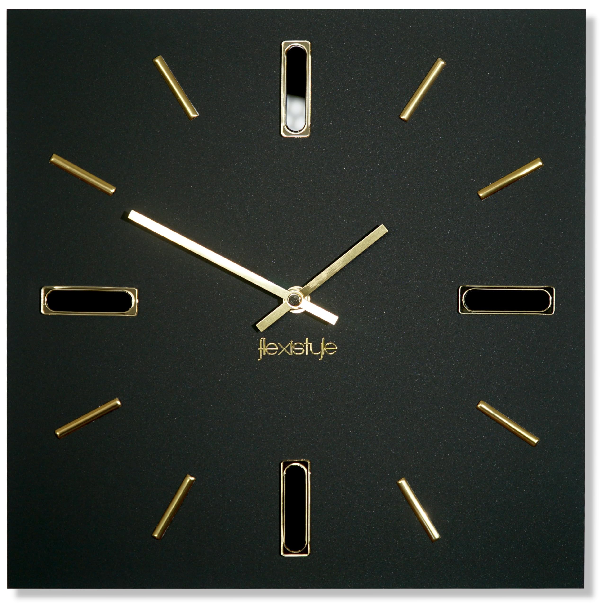 Wandklok met slinger diameter 30 cm 1xAA wit/goud