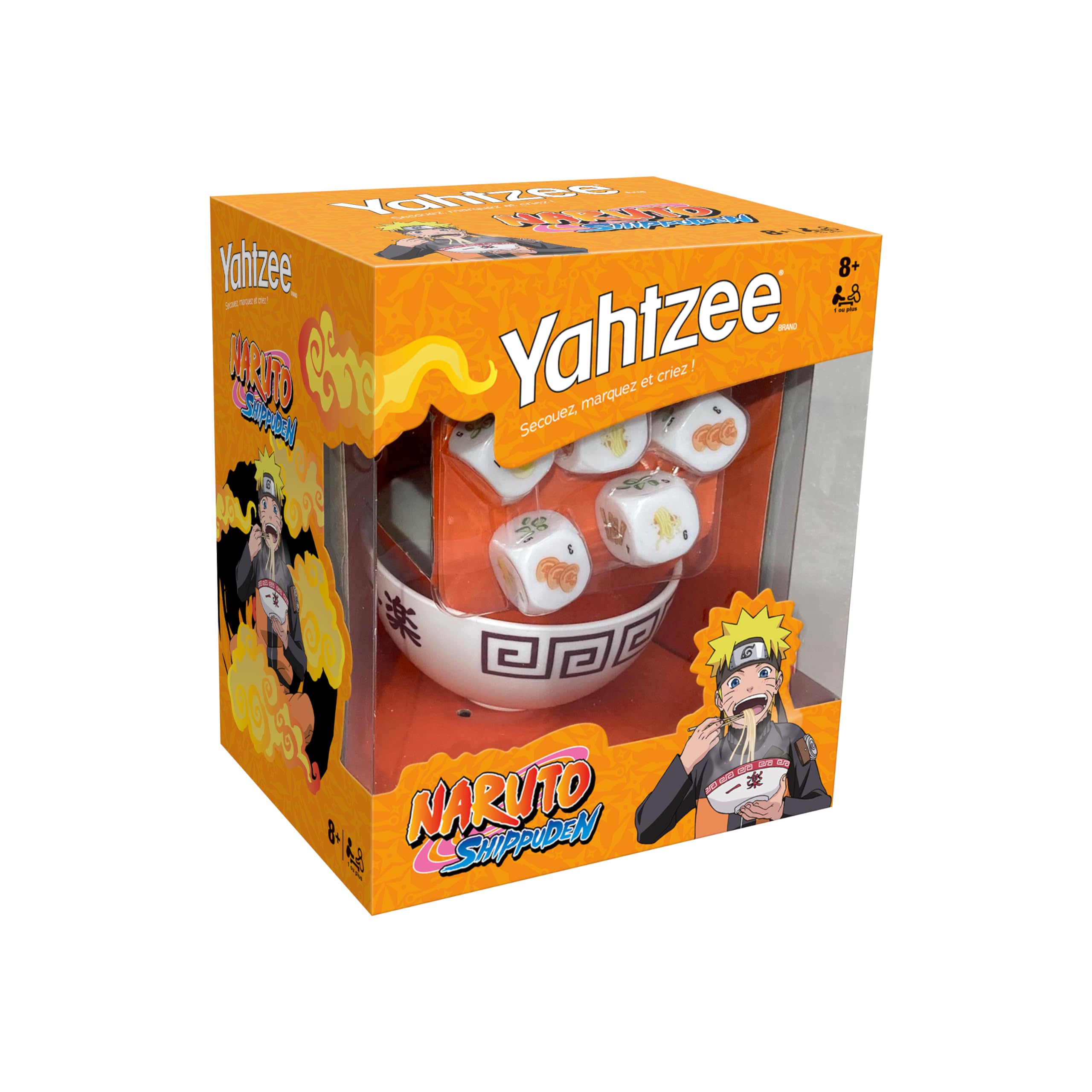 Winning Moves Yahtzee Naruto Shippuden 8 Years Plus - Travel Game for 1 Player and Up - Naruto Shippuden Game for Anime Fans