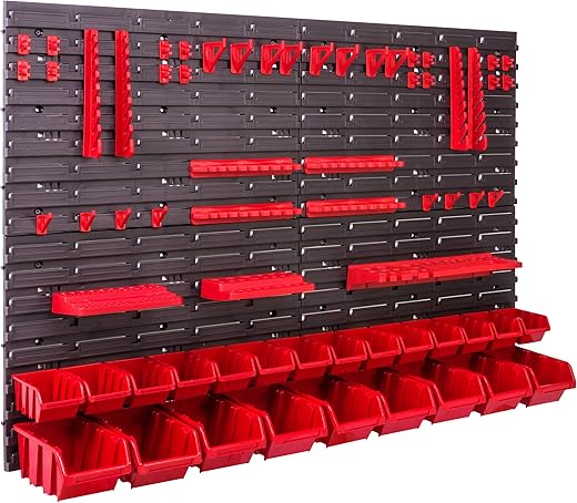 Sistema di stoccaggio da parete per attrezzi 115 x 78 cm 23...