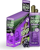 Vista 10 de ZIG-ZAG Paquete de 25 envolturas de cáñamo, Blue Dream (2 envolturas por paquete) 100% naturales, de quema lenta