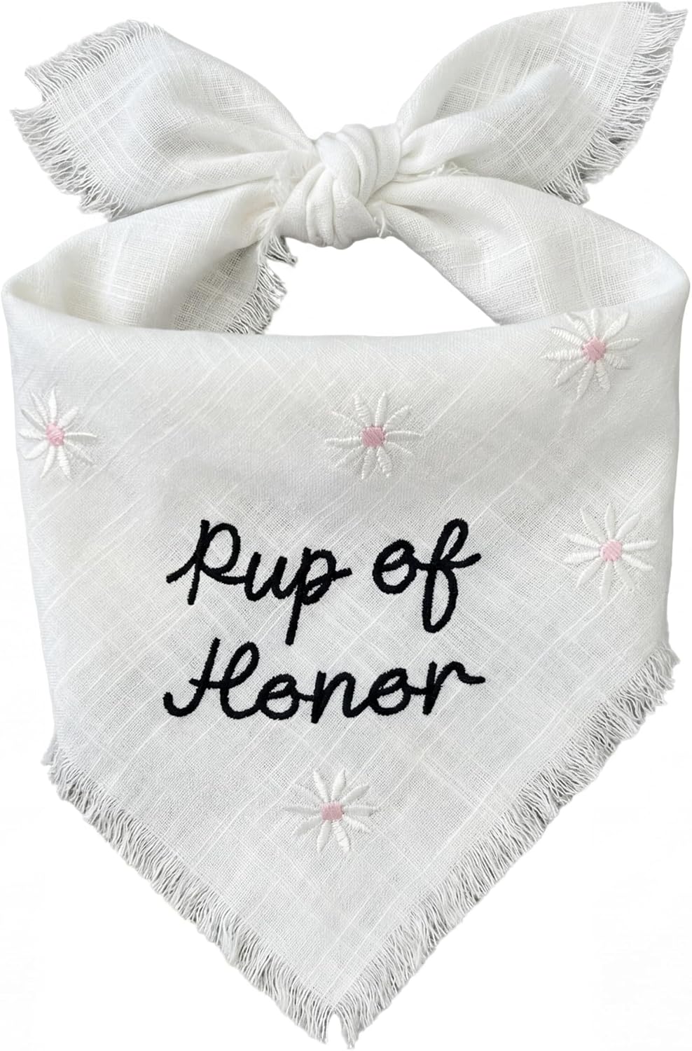 Two Tails Mama's Boy Dog Bandana, Tie-on Pet Scarf for Boy Dogs and Puppies, Fashion Dog Accessories, Pet Gift, or Photo Prop, Breathable Linen and Viscose Fabric, Size Large