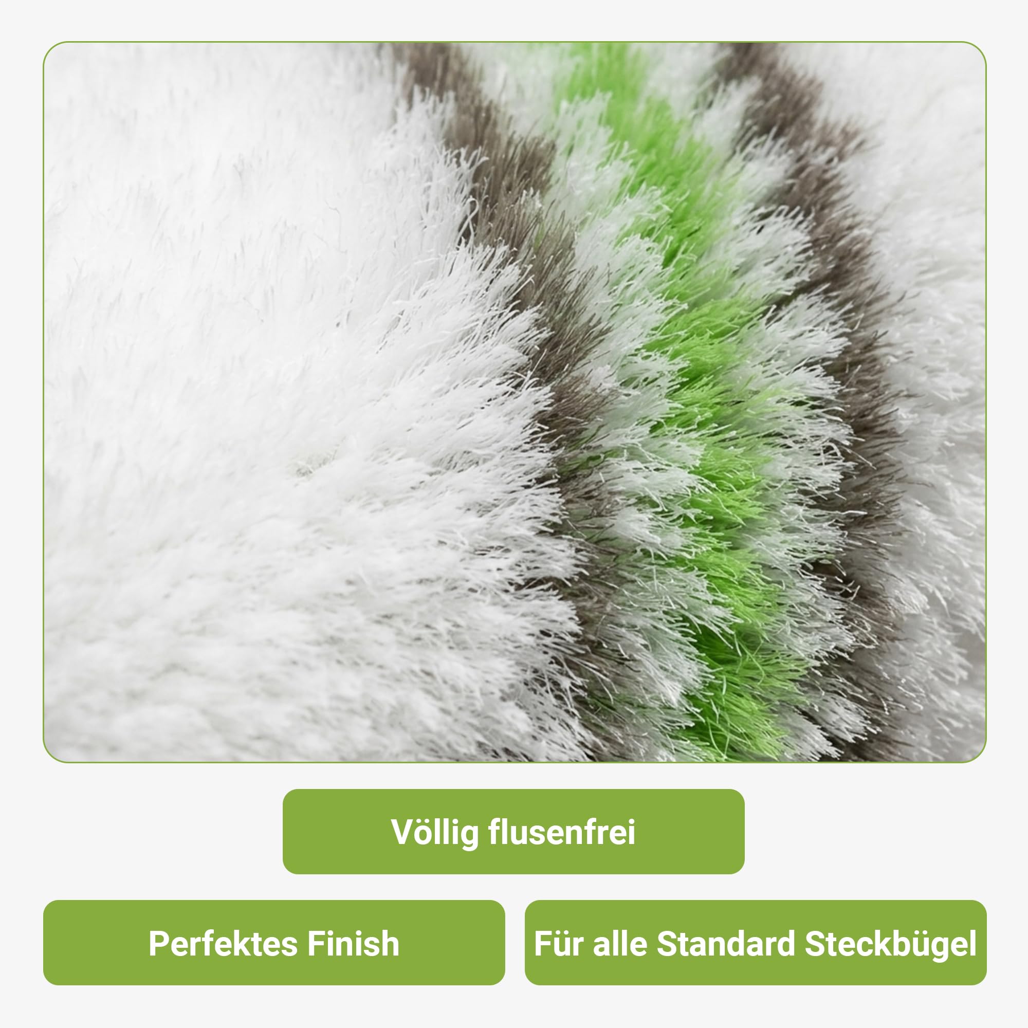 Premium Maler Set Wohnung 11 tlg | Maler-Set Farbroller Teleskopstange | Malerrolle Farbrolle Set | Abdeckvlies selbsthaftend | Heizkörperpinsel Abdeckfolie Malerband Abstreifgitter Steckbügel
