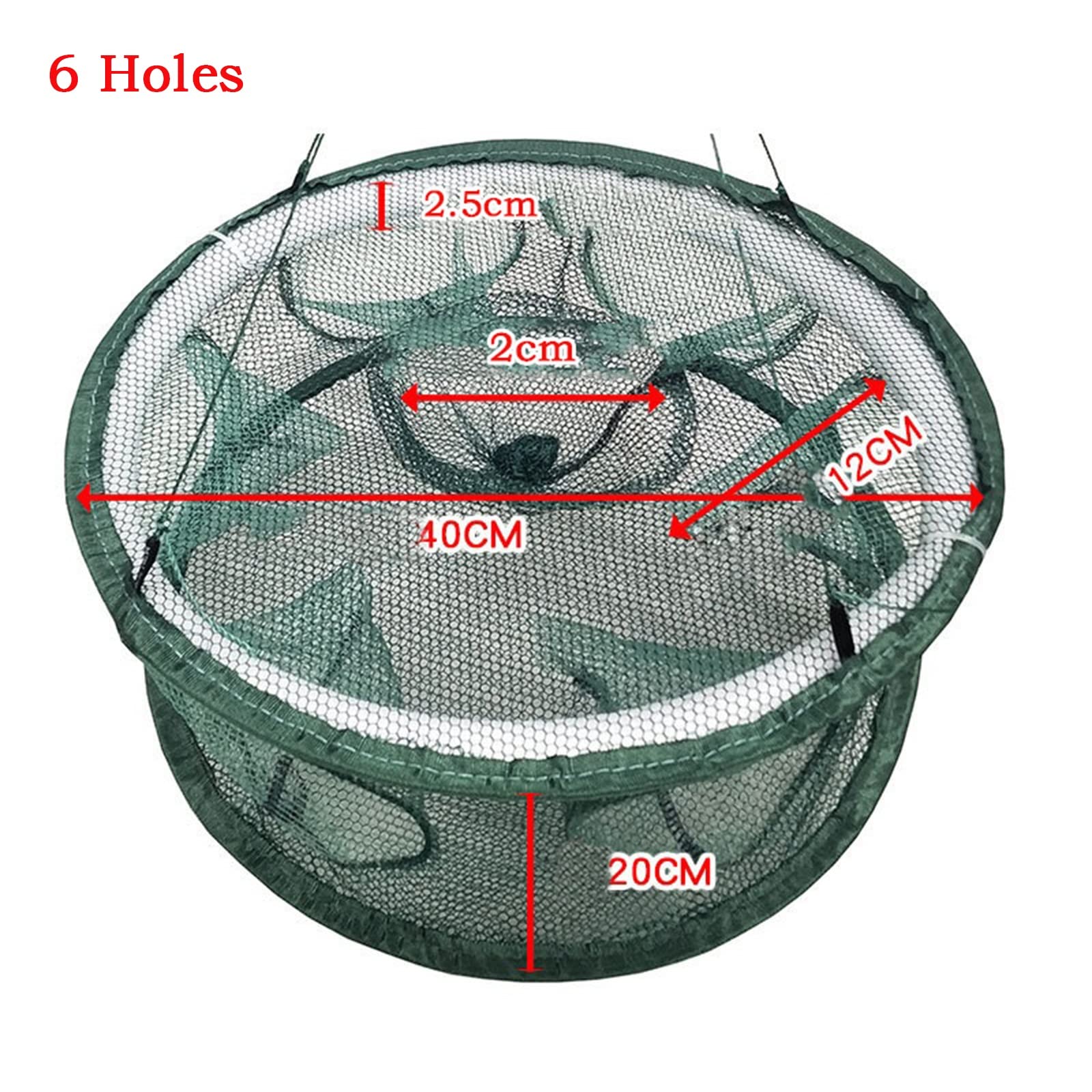 Fishing Accessories- Catch Eel Cage and Loach Cage On Water to Catch Eel and Loach Folding Automatic Shape Eel Cage Fish Net Round Fishing Net Mesh ,Fishing Landing Net,Easy Catch