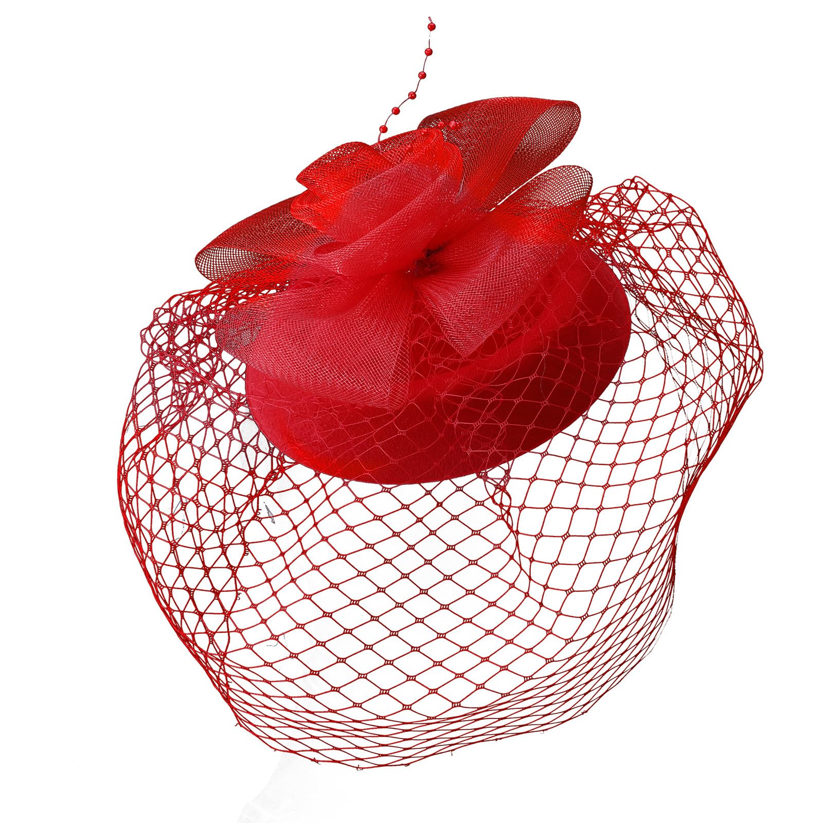 MICFENY Stylish Mesh Hairpin Hat Top Decoration Headdress With Sturdy Clip For Adults Special Occasion Outdoor Event