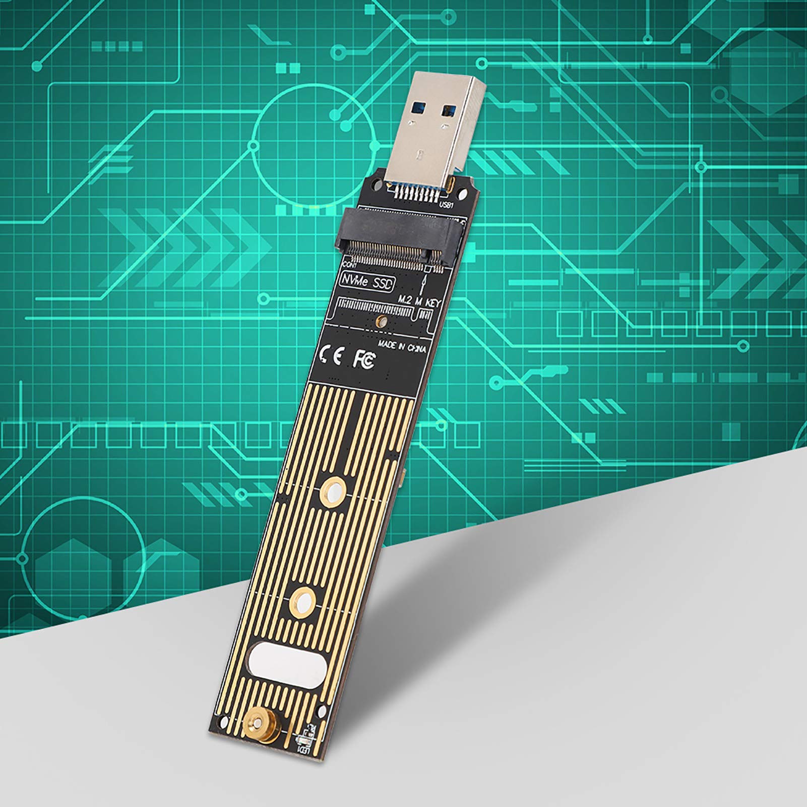 Adattatore SSD M.2 NVMe A USB 3.1 Gen 2 10Gbps: Scheda Per SSD Serie 970/960, Plug And Play, Nessun Driver - 3