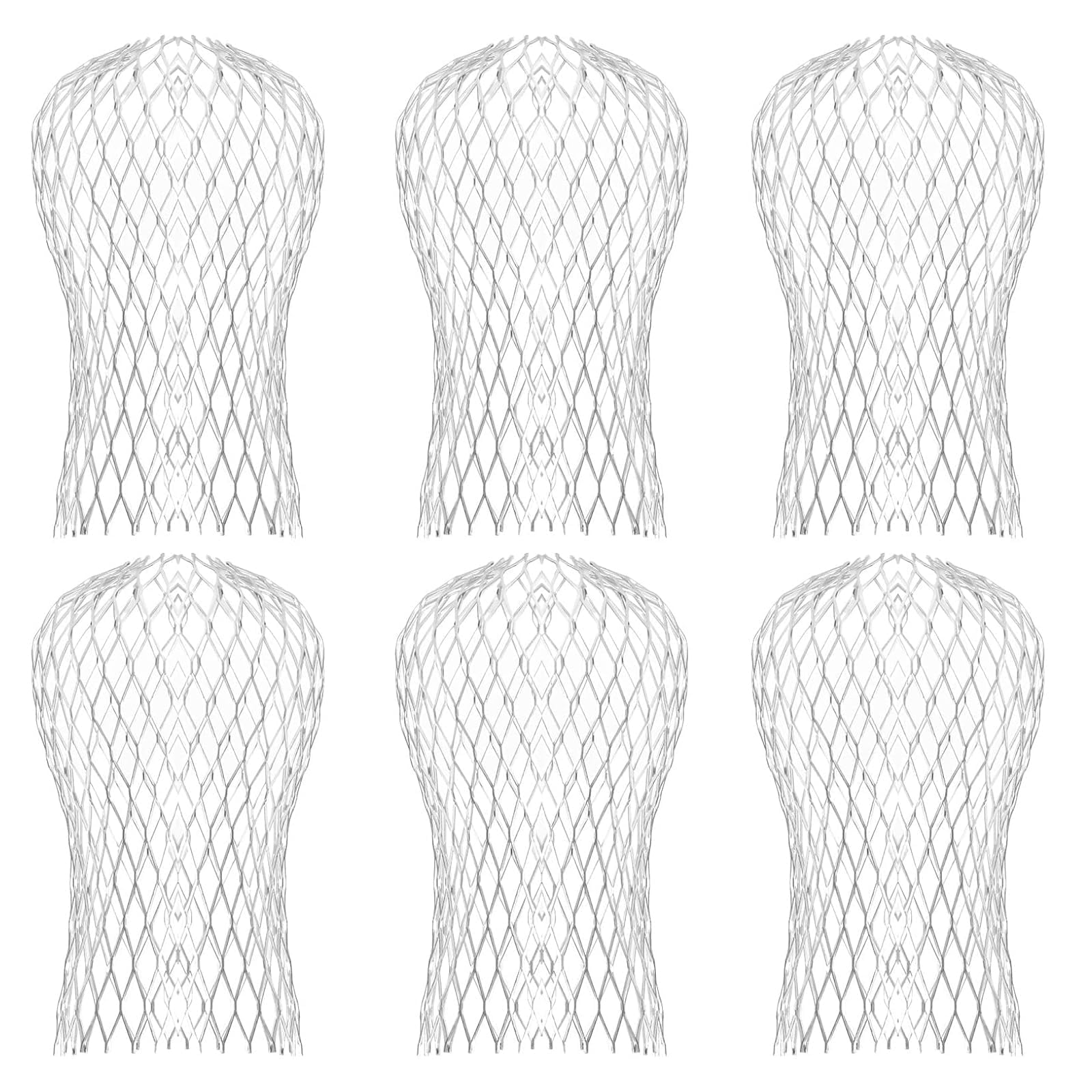 6PCS Gutter Downspout Guard, Aluminum Down Pipe Filter Mesh Gutter Guards Expandable Leaf Strainer Gutter Screen Covers
