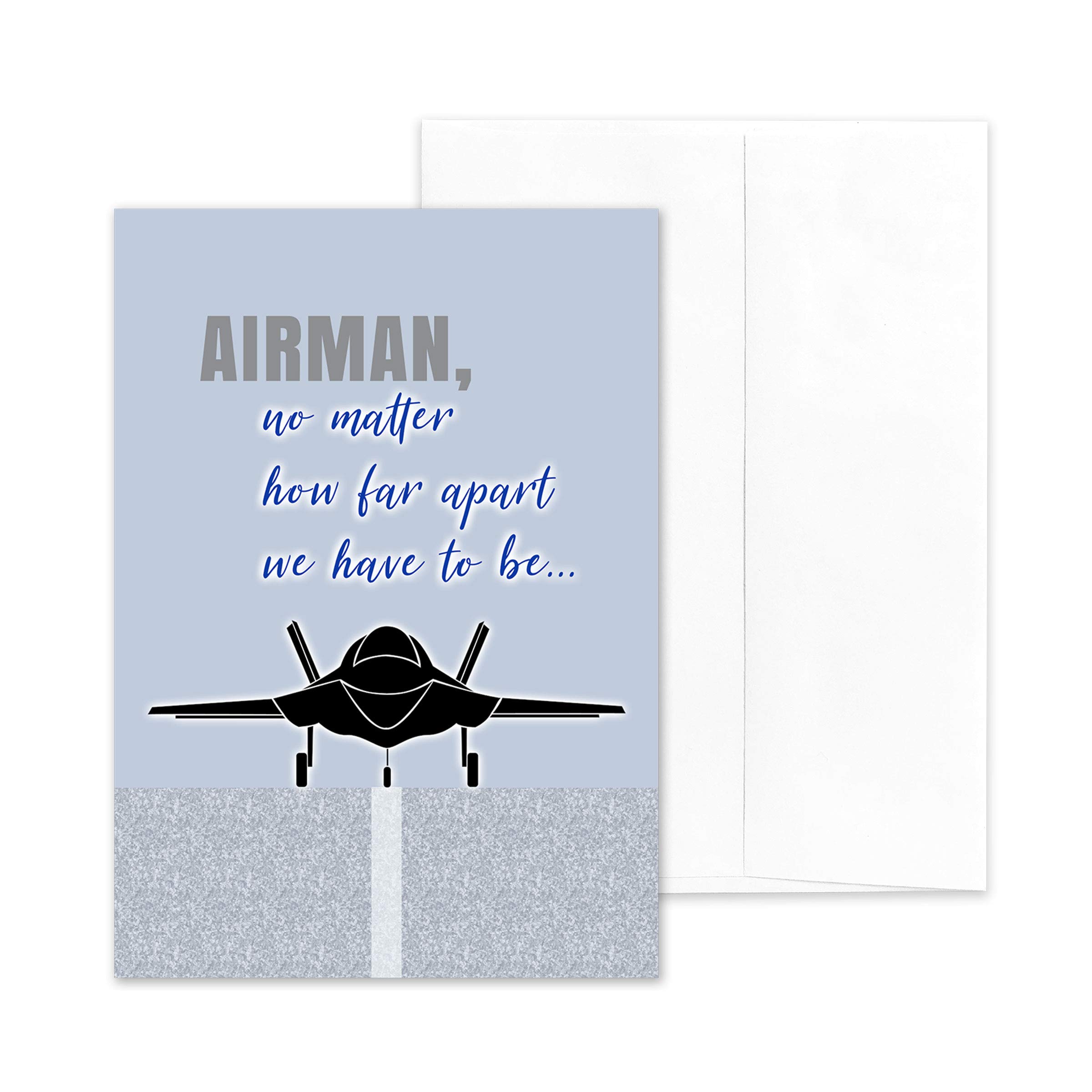 Amazon.com : 2MyHero - US Air Force - Military Appreciation Greeting Card  With Envelope - 5" x 7" - Far Apart : Office Products