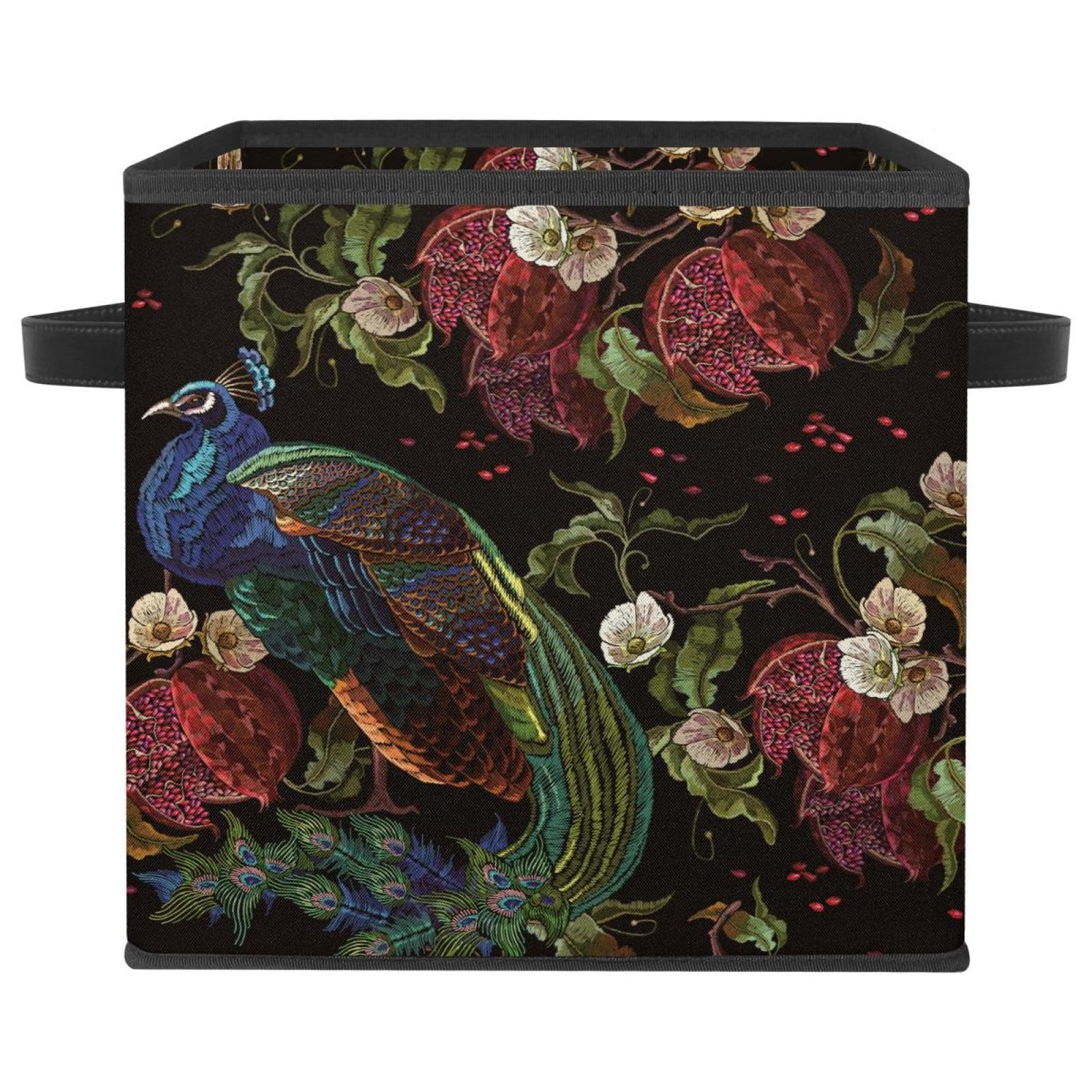 Organiser un placard encombré avec la boîte tissu paon