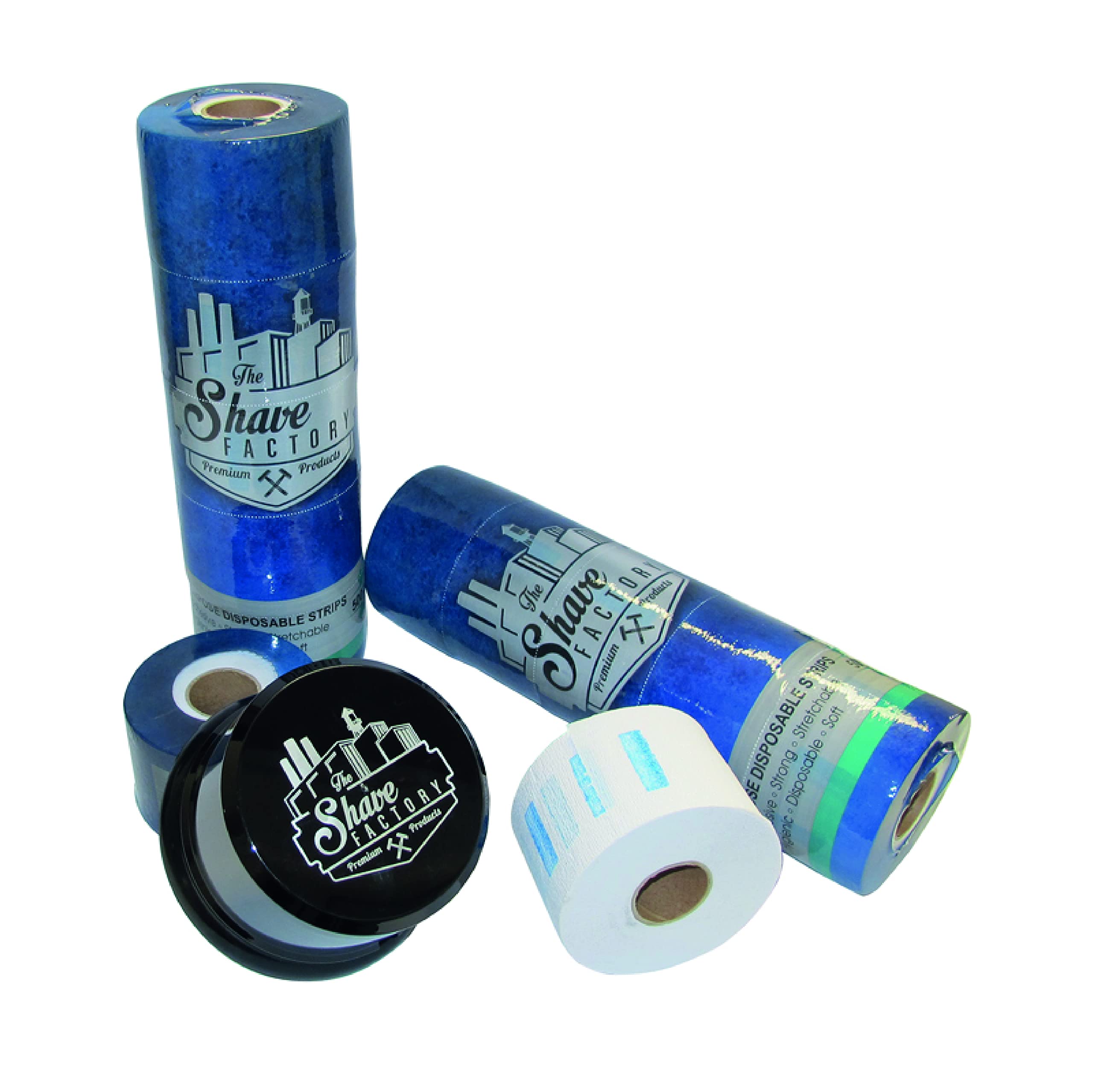The Shave Factory Halsstrips Per Kappers - 5 Rotoli Da 100 Strisce - Kroos Nekbeschermer Per Una Comoda Lametta Da Barba Con Una Speciale Carta Da Collo Kroos Per La Rimozione Dei Peli