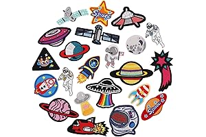 22 Pieces Colorful and Durable Astronaut Patches for Embellishing and Decorating