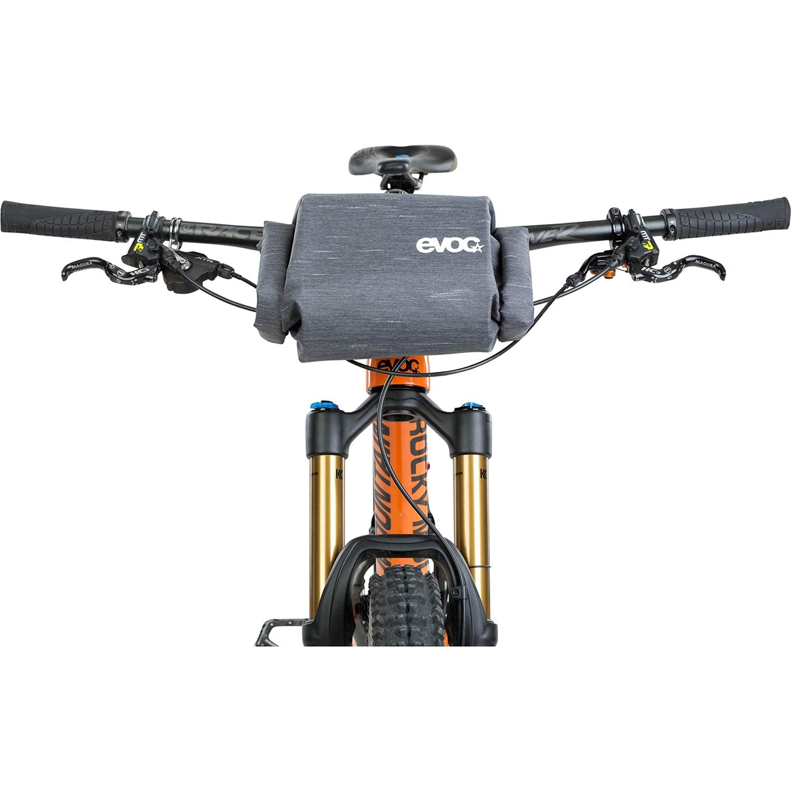 EVOC Handlebar Pack BOA Sacoche de Guidon Sacoche de vélo pour Un Espace de Rangement supplémentaire (Taille : M, 2,5L d'espace de Rangement, imperméable et Anti-salissures), Gris Carbone
