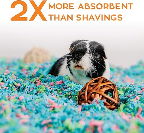 Miniatura 49 de Carefresh - Cama para mascotas pequeñas de papel natural color blanco, 99% libre de polvo con control de olores, 10 L, blanco