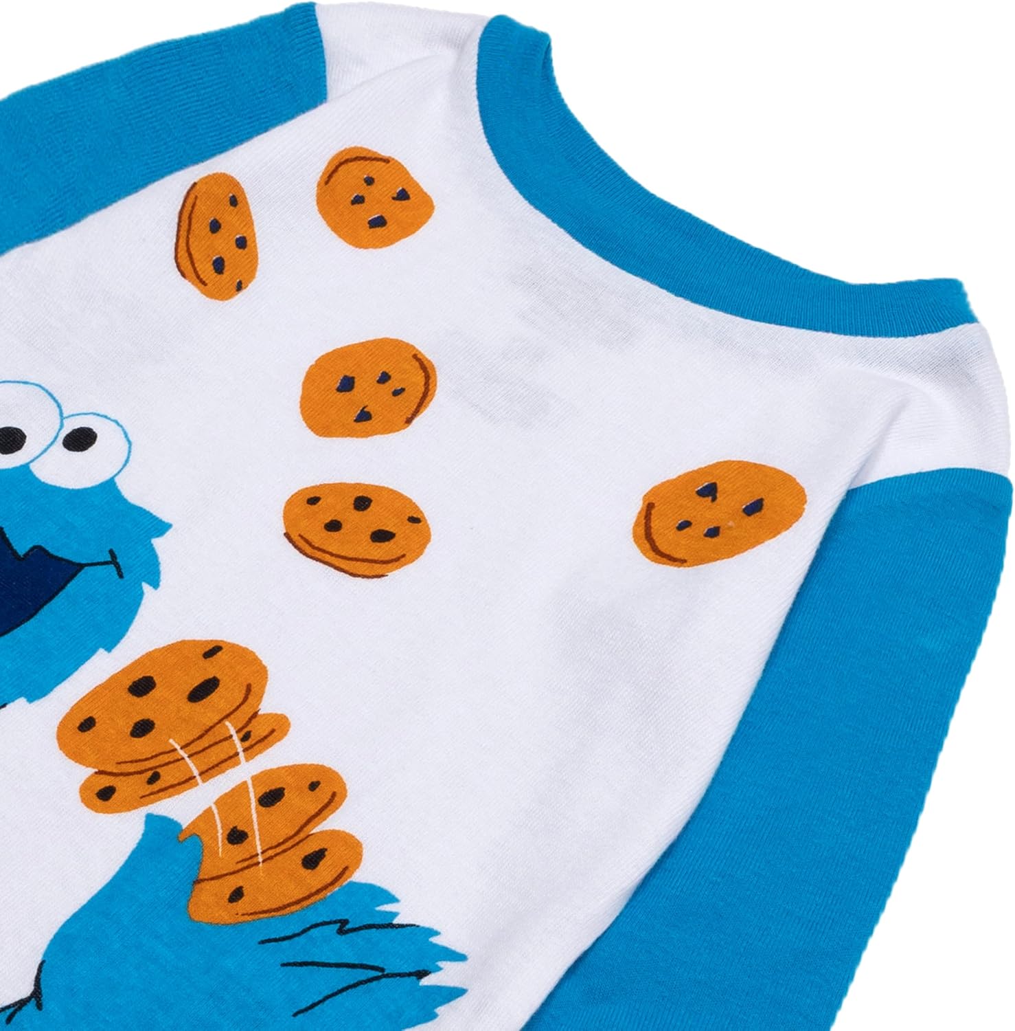 Sesame Street boys 4-piece Snug-fit Cotton Pajama Set, Soft & Cute for Kids - Image 2