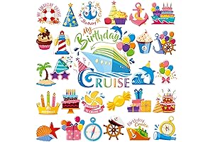 Happy Birthday Cruise Door Magnets Decorations