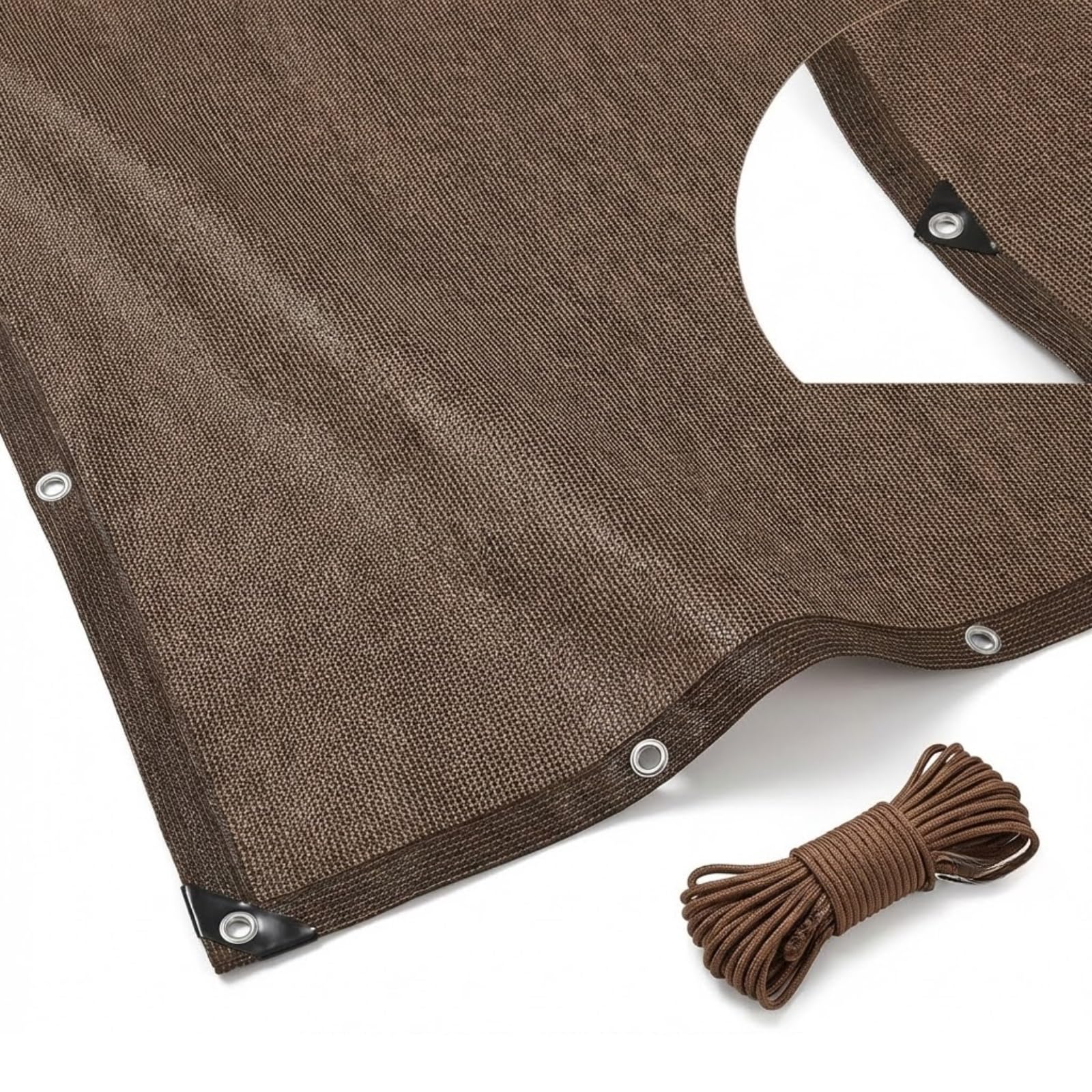 HighDGardenNet UV-beständiges 90 % Sonnennetz mit Ösen, 10 x 10,5 m, Balkonwindschutz, perfekt für Privatsphäre und Pflanzenpflege im Freien