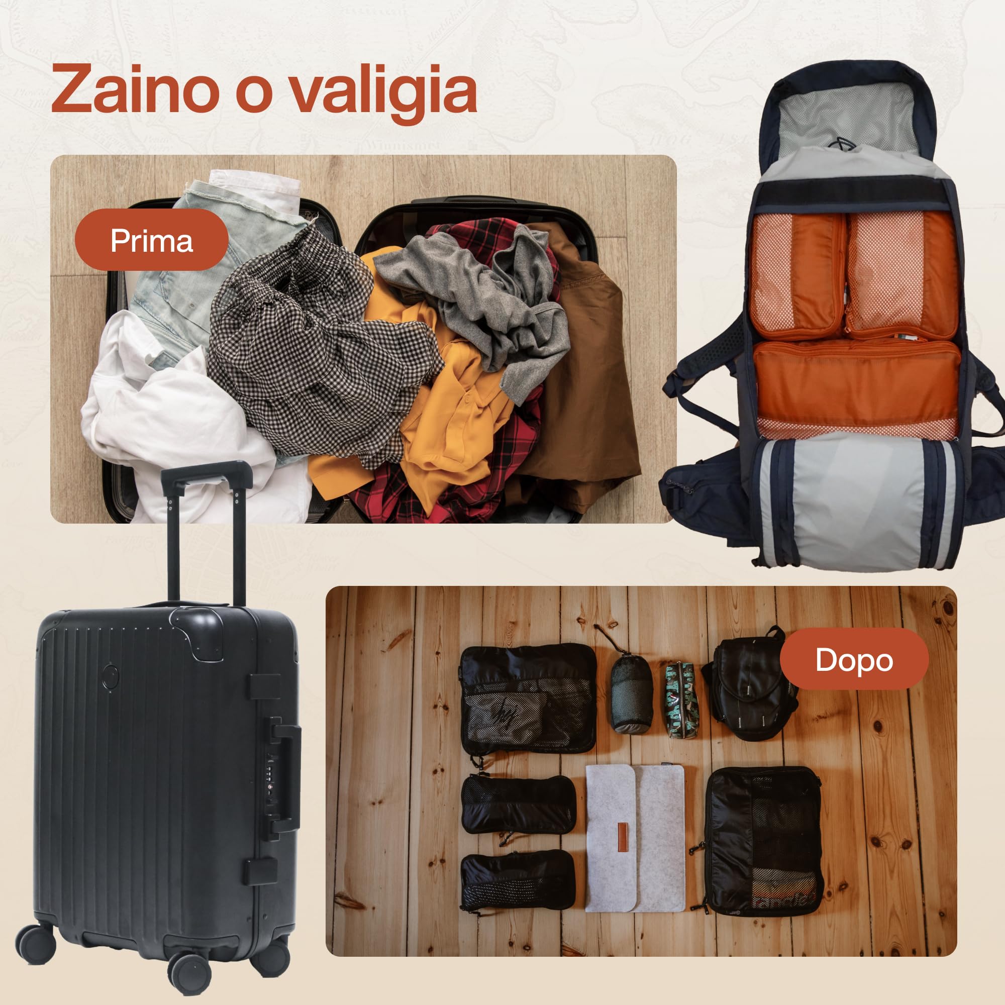 TRAVEL DUDE Organizer Valigia con Compressione – Packing Cubes Salvaspazio da Viaggio, Set Organizer per Valigia e Zaino, Divisori Valigia, Sacchetti da Viaggio per Abiti (Verde Foresta, Set di 7)