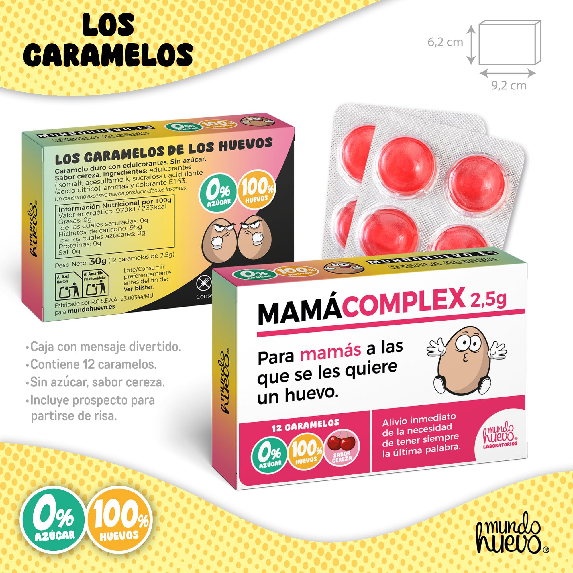 Mundohuevo Taza Personalizada Mama TE Queremos UN Huevo y Caramelos de Broma MAMACOMPLEX 350 ml