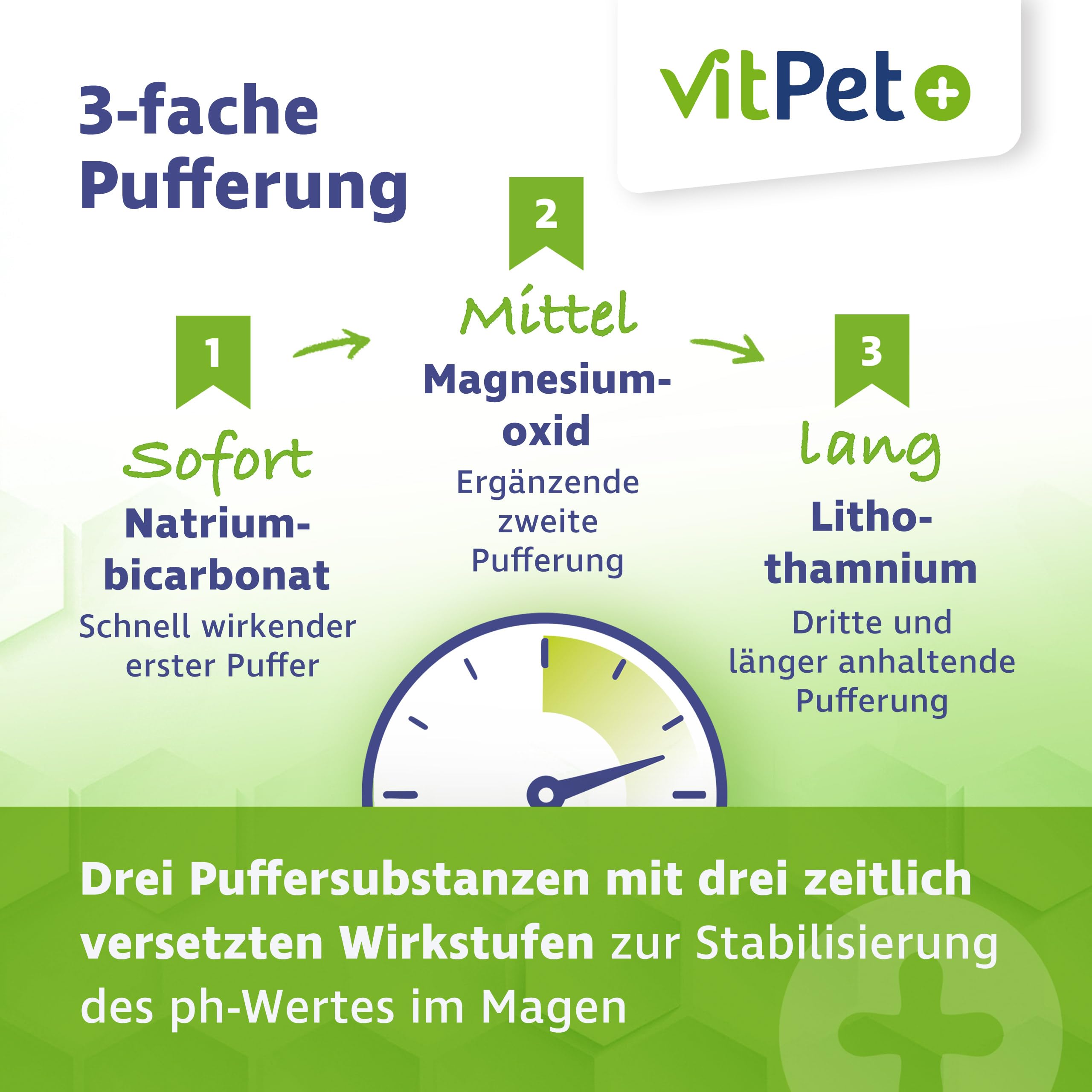 MagenVit Akut Pferd – Magenschutz für magenempfindliche Pferde – zur schnellen Unterstützung des Magens mit 3-Fach Puffer-System – 800 g